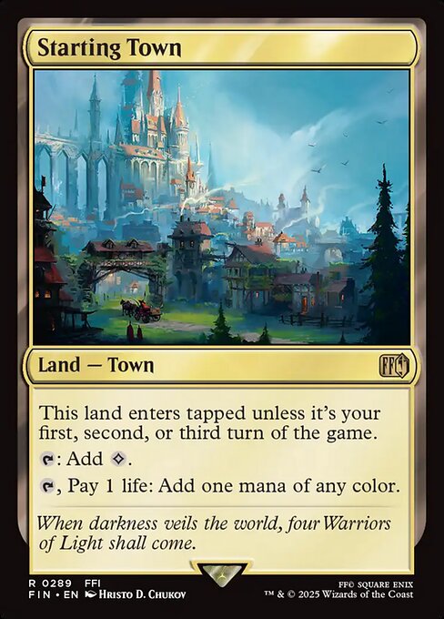 Starting Town - Final Fantasy (FIN) #289 [Foil] [Foil]