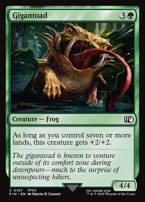 Gigantoad - Final Fantasy (FIN) #187 [Foil] [Foil]
