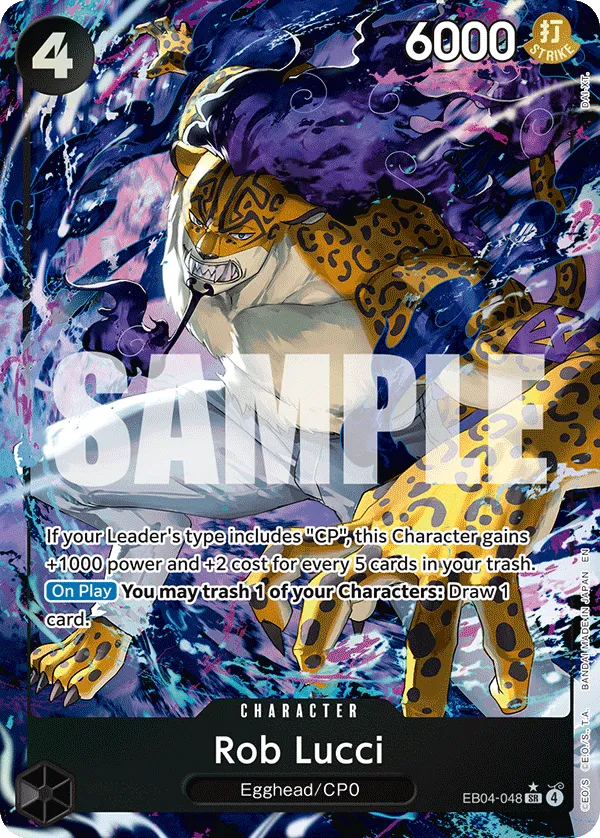 Rob Lucci - ADVENTURE ON KAMI'S ISLAND- [OP15-EB04] (EB04-048_p1) #048_p1 [Alt Art]