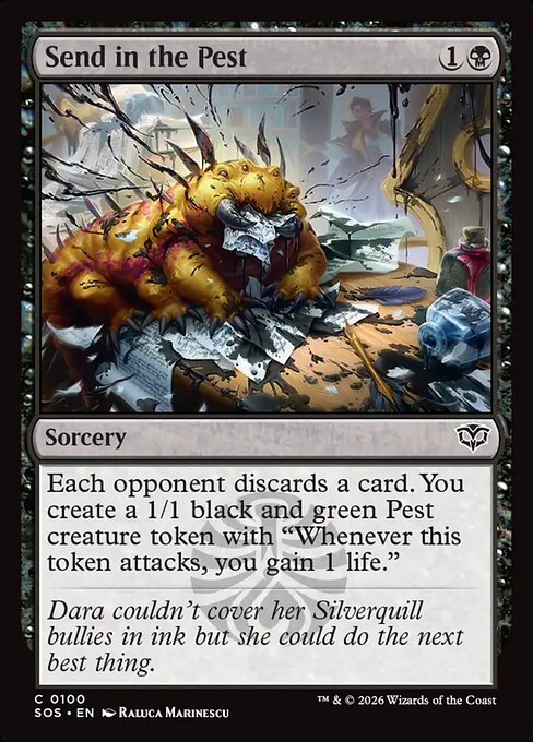 Send in the Pest - Secrets of Strixhaven () #100 [Foil] [Foil]