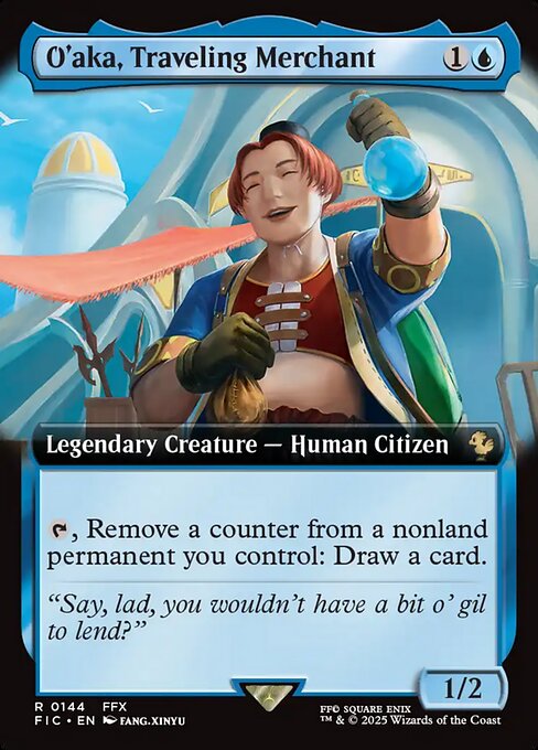 O'aka, Traveling Merchant - Final Fantasy Commander () #144