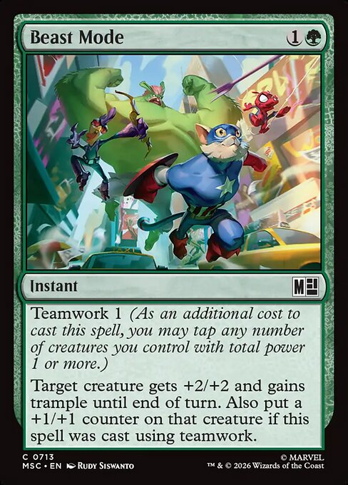 Beast Mode - Marvel Super Heroes Commander () #713