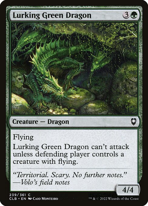 Lurking Green Dragon - Commander Legends: Battle for Baldur's Gate () #239