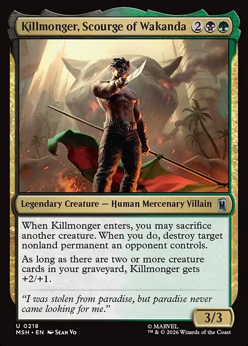 Killmonger, Scourge of Wakanda - Marvel Super Heroes () #218
