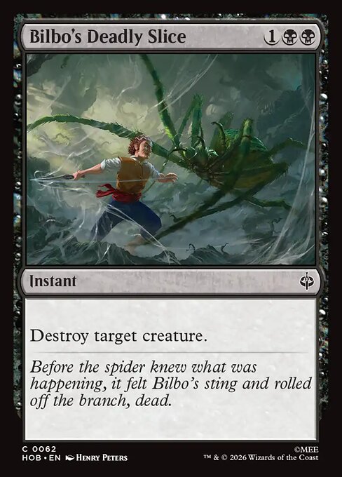 Bilbo's Deadly Slice - The Hobbit (HOB) #62 [Foil] [Foil]