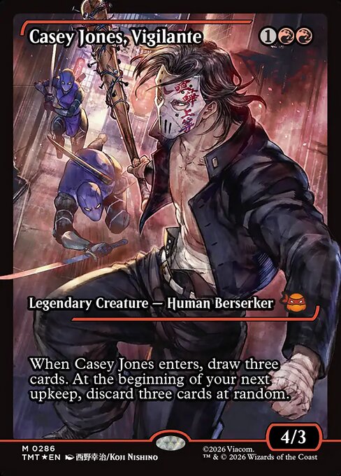 Casey Jones, Vigilante - Teenage Mutant Ninja Turtles () #286 [Foil] [Foil]