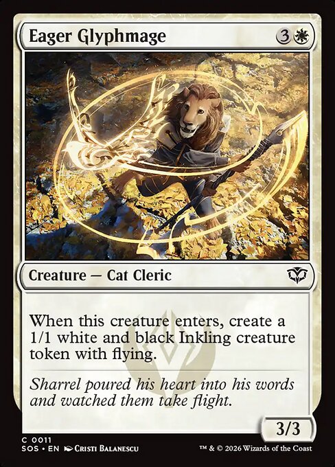 Eager Glyphmage - Secrets of Strixhaven () #11 [Foil] [Foil]