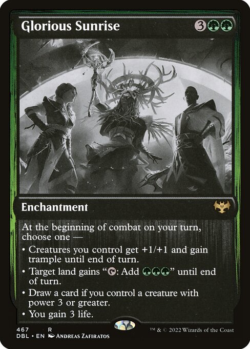 Glorious Sunrise - Innistrad: Double Feature () #467 [Foil] [Foil]