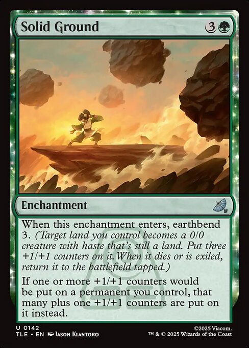 Solid Ground - Avatar: The Last Airbender Eternal () #142 [Foil] [Foil]