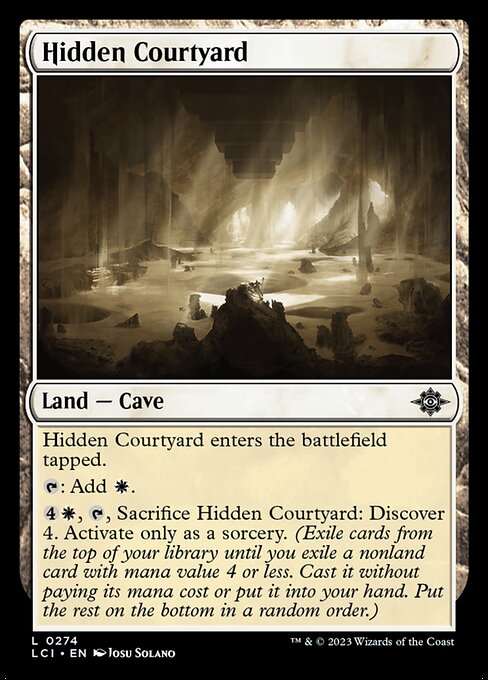 Hidden Courtyard - The Lost Caverns of Ixalan (lci) #274 [Foil] [Foil]