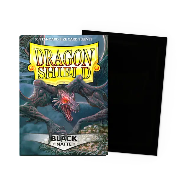 Dragon Shield - Black - Matte Sleeves - Standard Size
