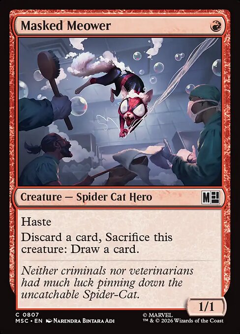 Masked Meower - Marvel Super Heroes Commander (MSC) #807