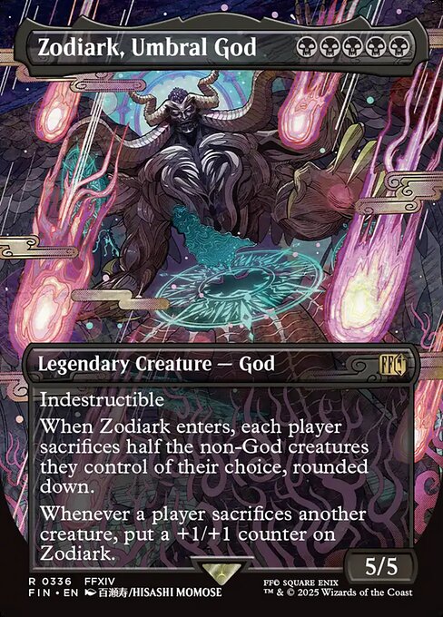 Zodiark, Umbral God - Final Fantasy (FIN) #336 [Foil] [Foil]