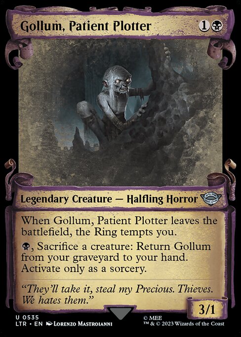 Gollum, Patient Plotter - The Lord of the Rings: Tales of Middle-earth (ltr) #535 [Foil] [Foil]