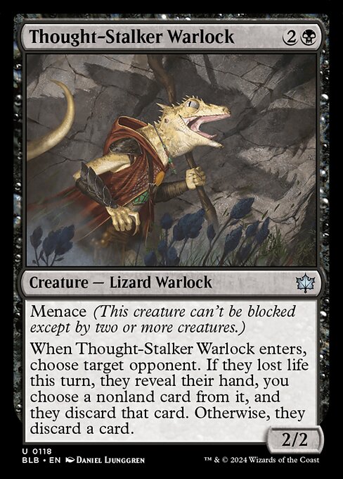 Thought-Stalker Warlock - Bloomburrow (BLB) #118 [Foil]