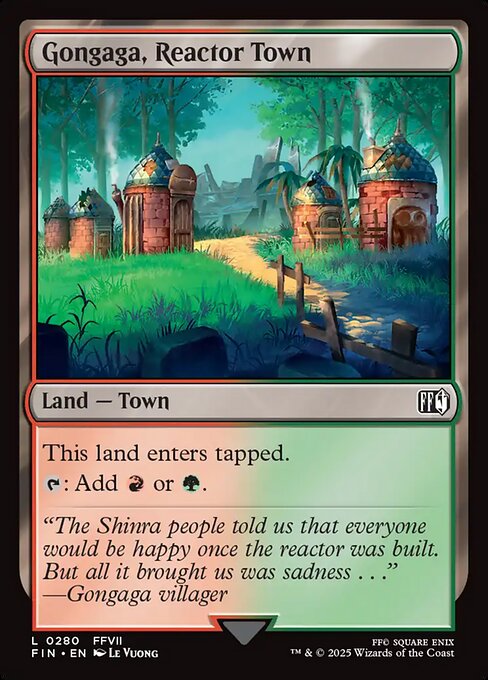 Gongaga, Reactor Town - Final Fantasy (FIN) #280 [Foil] [Foil]