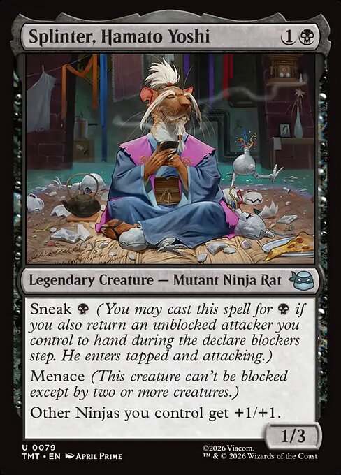 Splinter, Hamato Yoshi - Teenage Mutant Ninja Turtles () #79 [Foil] [Foil]