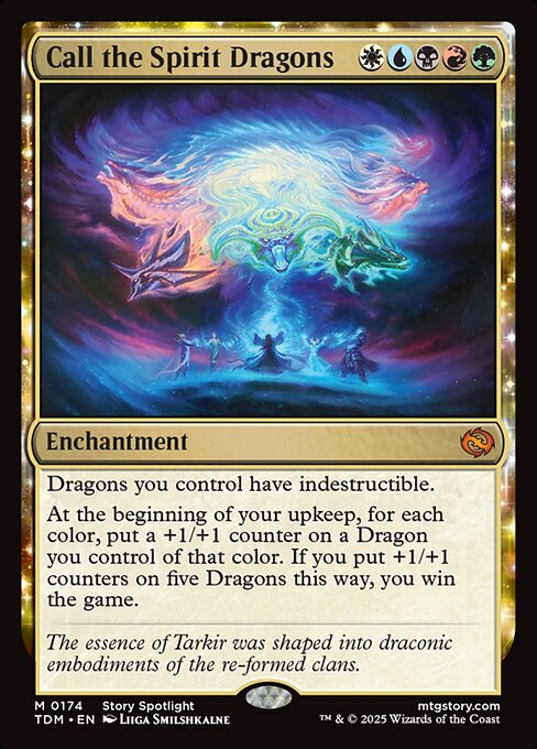 Call the Spirit Dragons - Tarkir: Dragonstorm (TDM) #174
