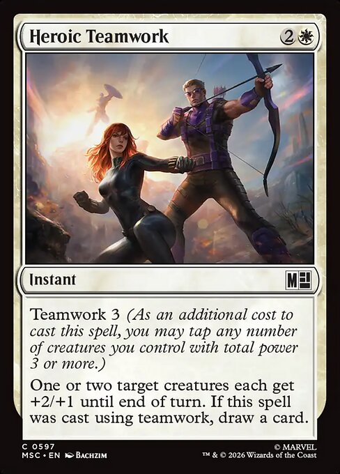 Heroic Teamwork - Marvel Super Heroes Commander () #597