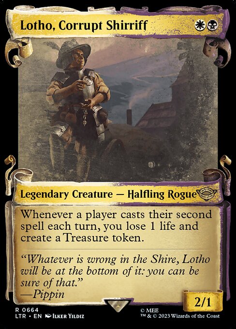 Lotho, Corrupt Shirriff - The Lord of the Rings: Tales of Middle-earth (ltr) #664 [Foil] [Foil]