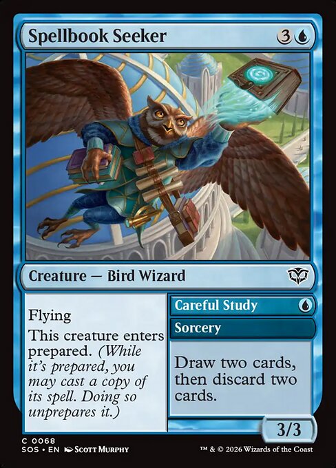 Spellbook Seeker // Careful Study - Secrets of Strixhaven () #68 [Foil] [Foil]
