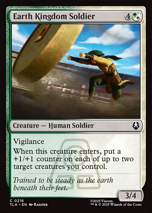 Earth Kingdom Soldier - Avatar: The Last Airbender () #216 [Foil] [Foil]