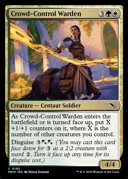Crowd-Control Warden - Murders at Karlov Manor (MKM) #193 [Foil] [Foil]