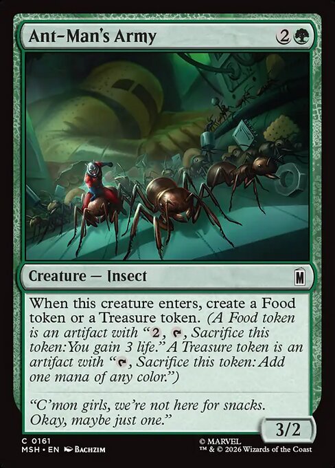 Ant-Man's Army - Marvel Super Heroes () #161 [Foil] [Foil]