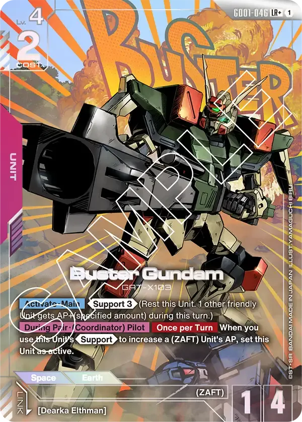 Buster Gundam (LR+) - Newtype Rising [GD01] (GD01-046_p1) #046_p1 [Alt Art]