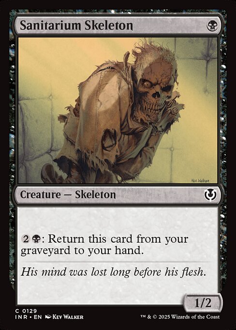 Sanitarium Skeleton - Innistrad Remastered (inr) #129 [Foil] [Foil]