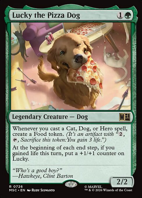 Lucky the Pizza Dog - Marvel Super Heroes Commander () #726 [Foil] [Foil]