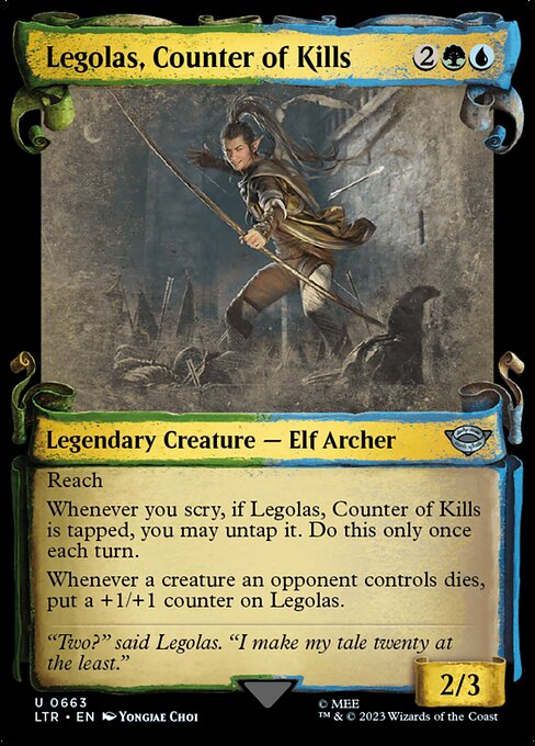 Legolas, Counter of Kills - The Lord of the Rings: Tales of Middle-earth (ltr) #663 [Foil] [Foil]