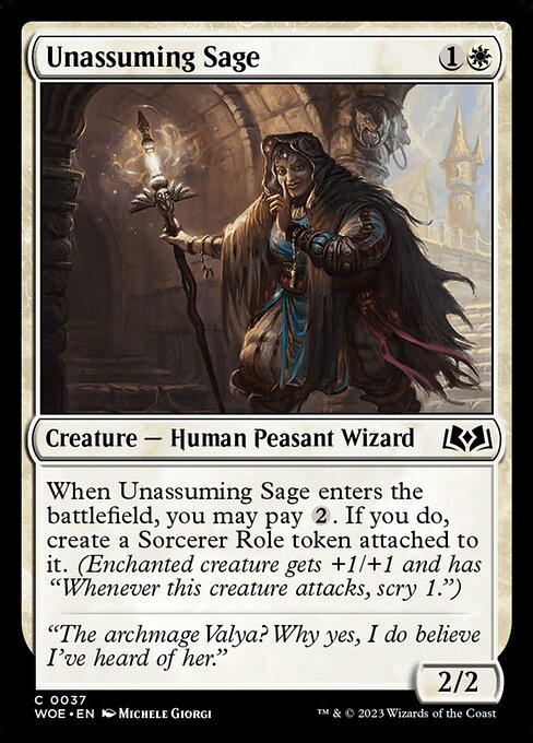 Unassuming Sage - Wilds of Eldraine () #37