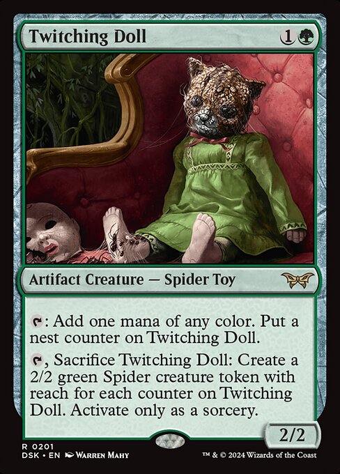 Twitching Doll - Duskmourn: House of Horror (DSK) #201 [Foil] [Foil]