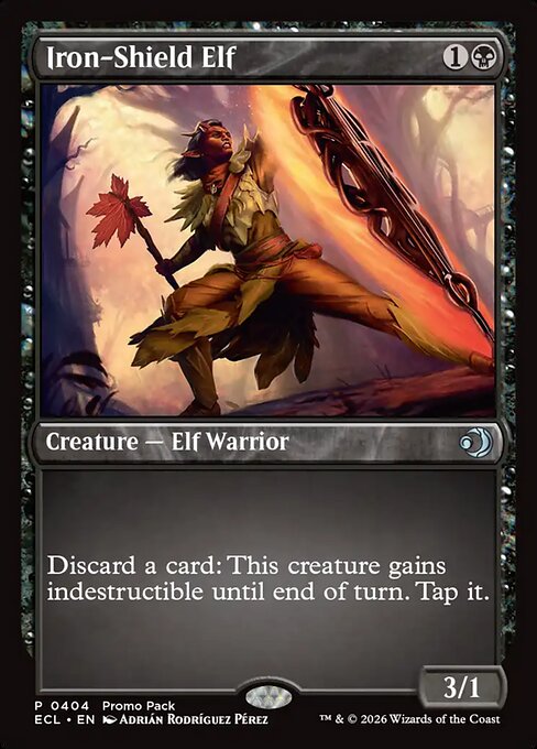Iron-Shield Elf - Lorwyn Eclipsed () #404 [Foil] [Foil]