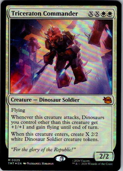 Triceraton Commander [Foil] - Teenage Mutant Ninja Turtles (TMT) #25 [Foil]