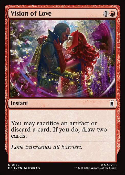 Vision of Love - Marvel Super Heroes () #158 [Foil] [Foil]