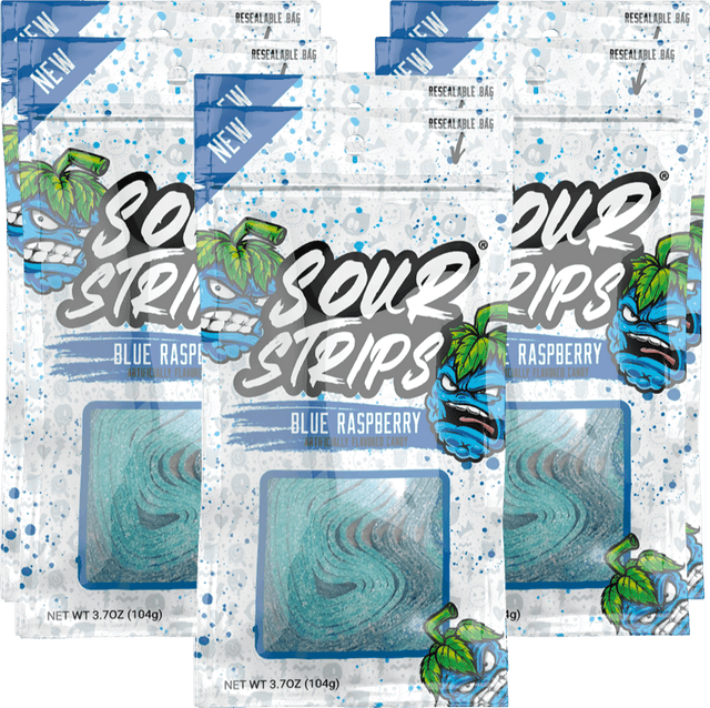 Sour Strips Blue Raspberry 3.7 OZ
