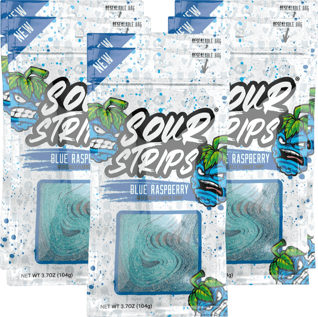 Sour Strips Blue Raspberry 3.7 OZ