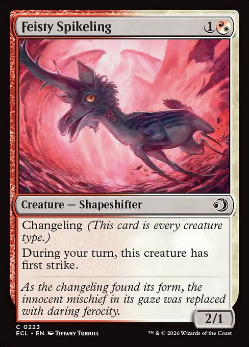 Feisty Spikeling - Lorwyn Eclipsed (ecl) #223 [Foil] [Foil]