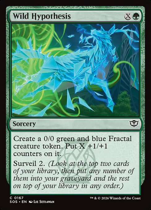 Wild Hypothesis - Secrets of Strixhaven () #167 [Foil] [Foil]