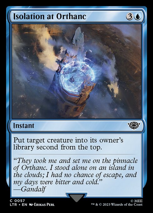 Isolation at Orthanc - The Lord of the Rings: Tales of Middle-earth (ltr) #57 [Foil] [Foil]