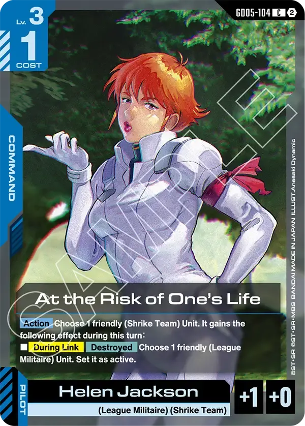 At the Risk of One's Life - Freedom Ascension [GD05] (GD05-104) #104