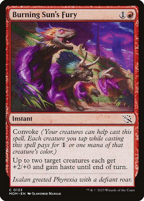 Burning Sun's Fury - March of the Machine () #133 [Foil] [Foil]
