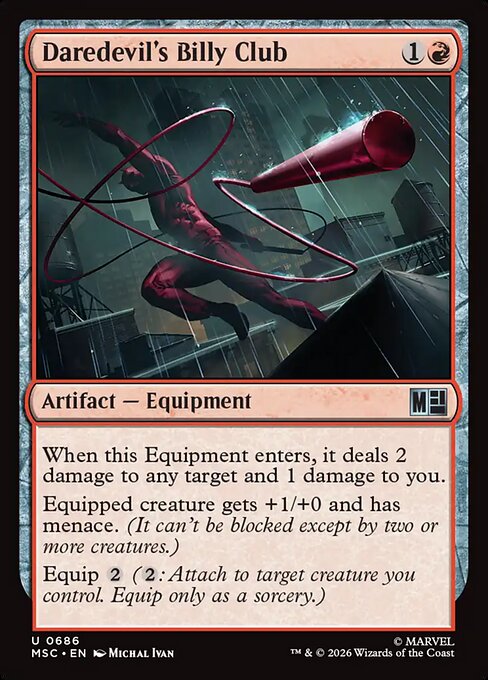Daredevil's Billy Club - Marvel Super Heroes Commander () #686 [Foil] [Foil]