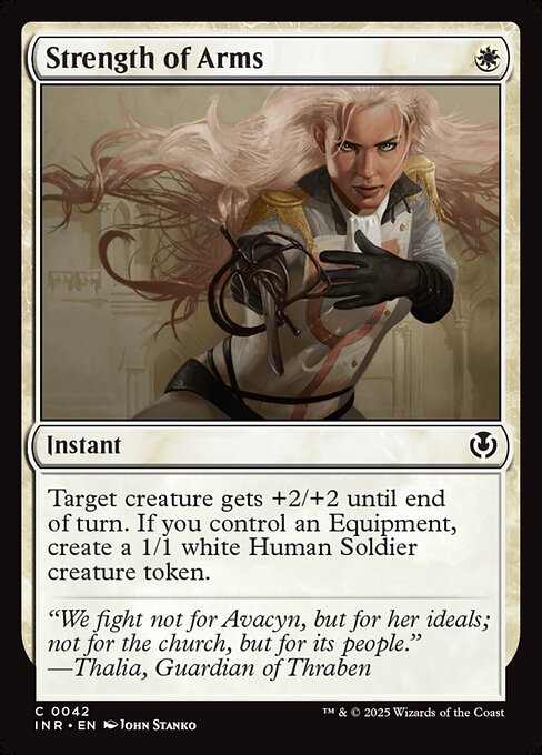 Strength of Arms - Innistrad Remastered (inr) #42 [Foil] [Foil]
