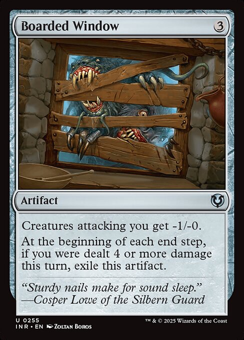Boarded Window - Innistrad Remastered (inr) #255 [Foil] [Foil]