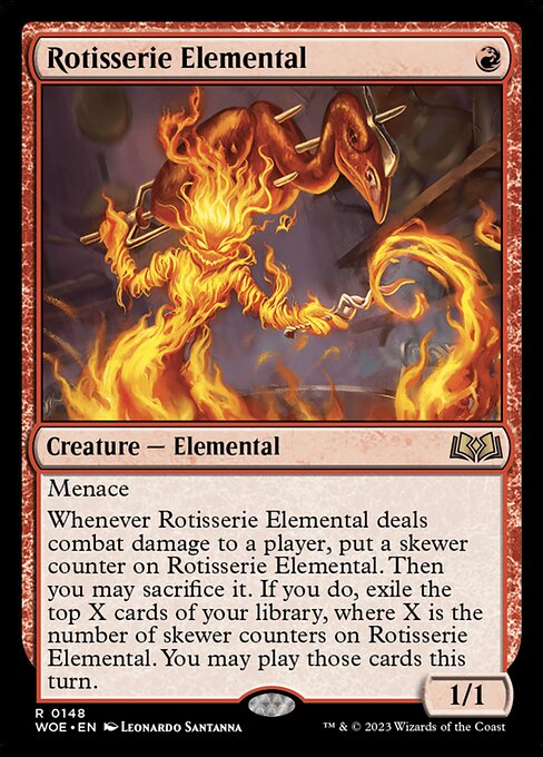 Rotisserie Elemental - Wilds of Eldraine (WOE) #148