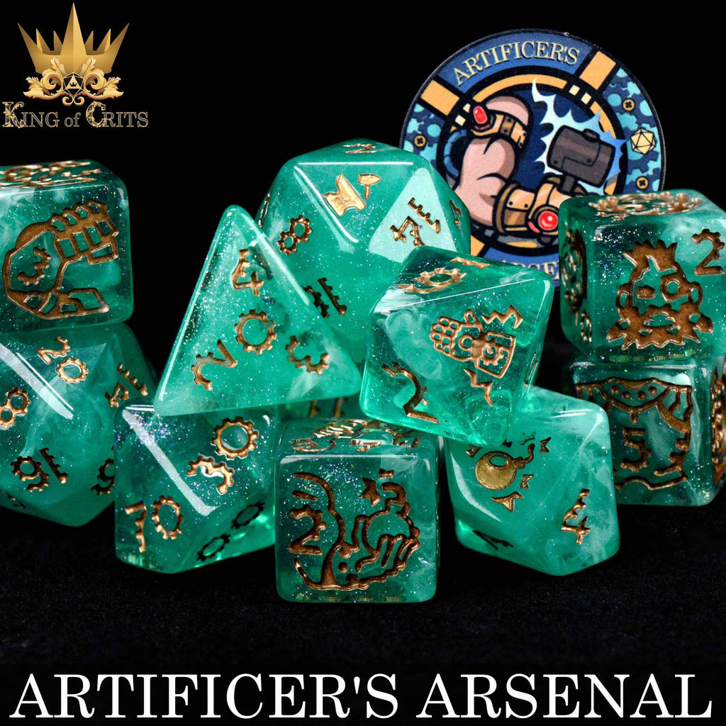 DNDDICEWHOLESALE.COM - Artificer's Arsenal - 11 Dice Set