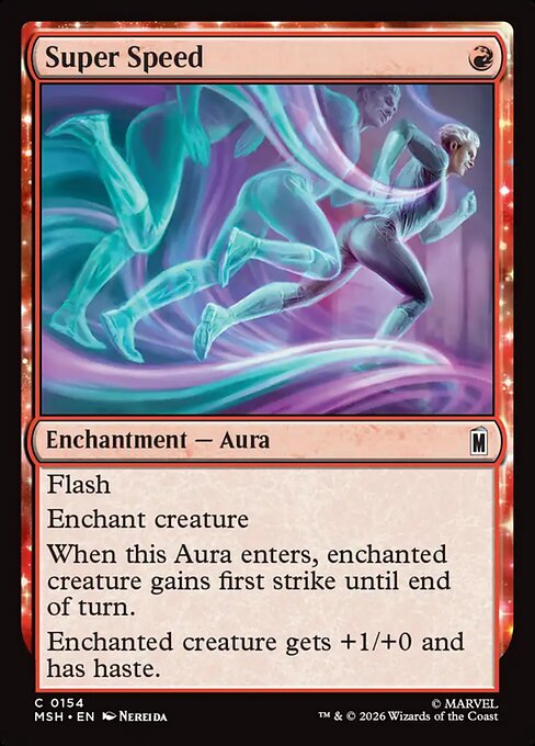 Super Speed - Marvel Super Heroes () #154 [Foil] [Foil]